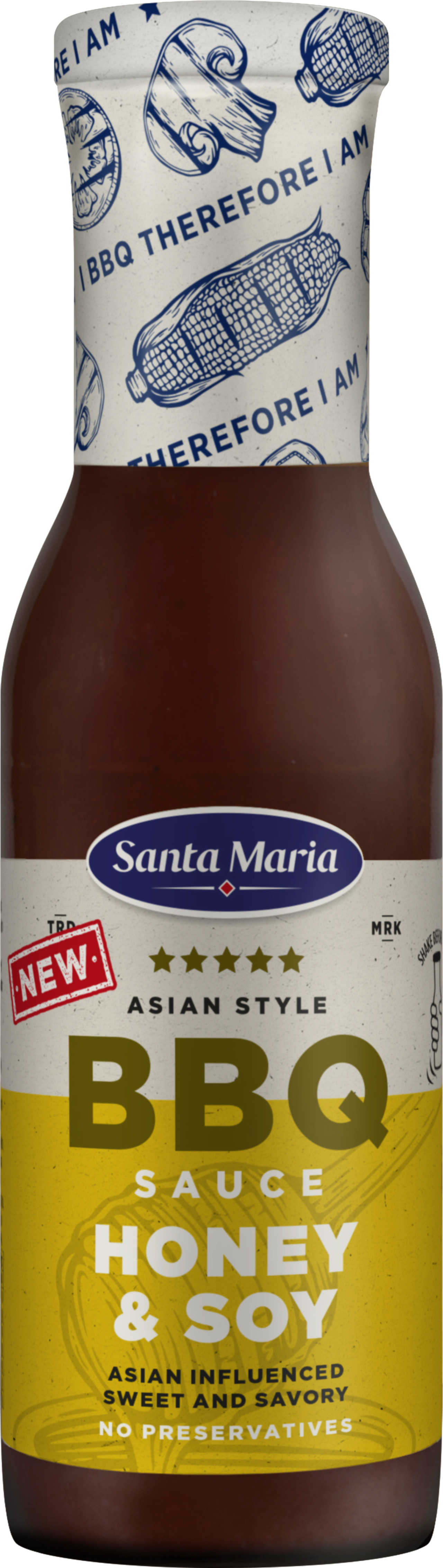 Bbq Sauce Honey & Soy 350Gx12 SANTA MARIA EKO
