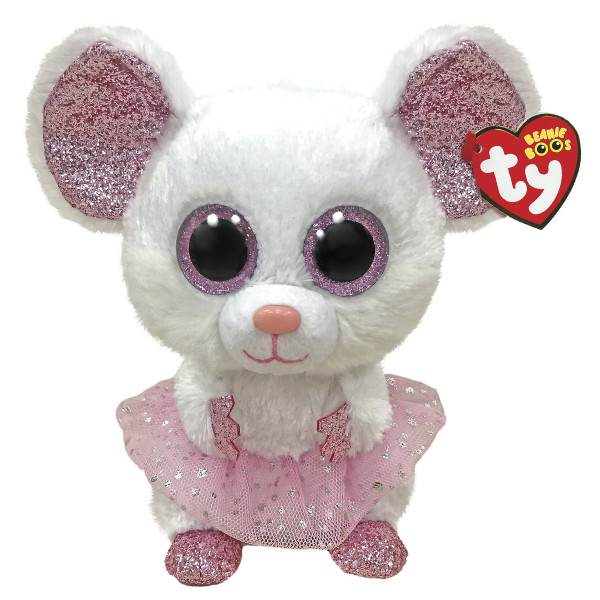 Nina Mouse Ballerina White  - TY BEANIE BOOS
