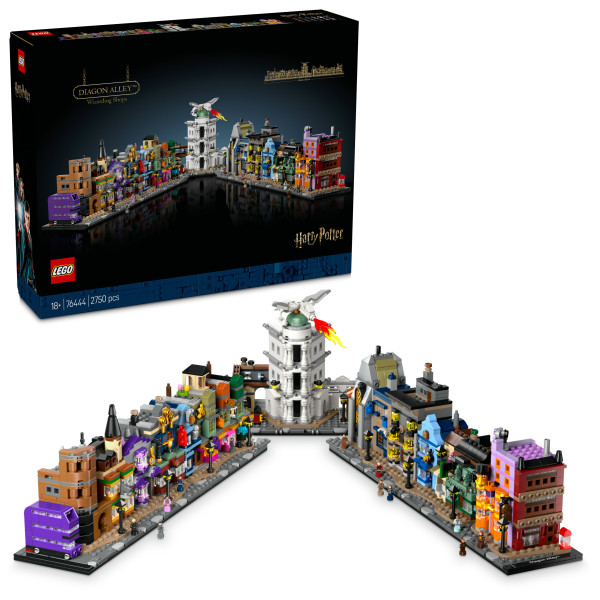 Lego® Harry Potter™ Diagongrändens Trollkarlsbutiker, Trollkarlsset För Vuxna, Magisk Modell 76444 - (2750 Delar)