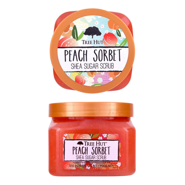 Tree Sortiment Sugar Scrub Peach 510G - TREE HUT - EKO:-