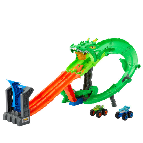 HOT WHEELS MONSTER TRUCKS DRAGON PLAYSET