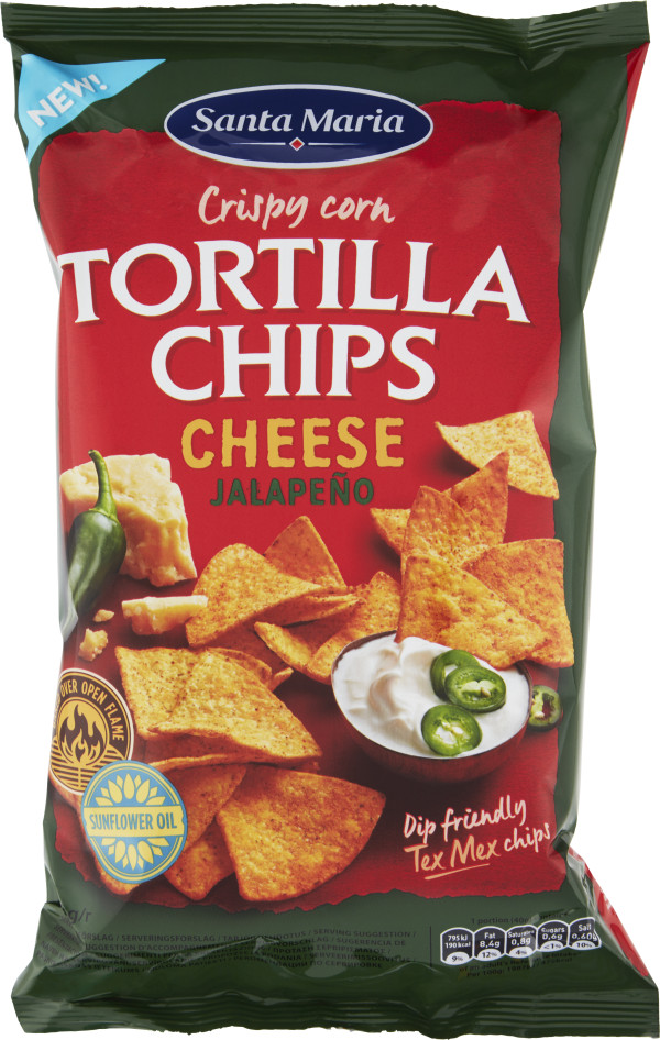Tortilla Chips Cheese Jalapeño Santa Maria EKO