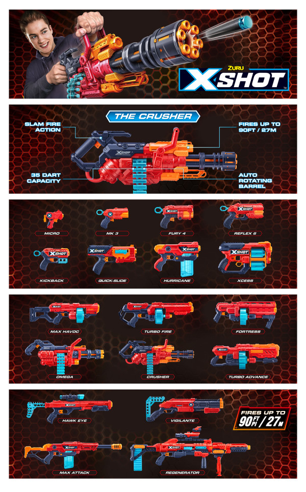 Dart Blaster Excel Crusher XSHOT EKO