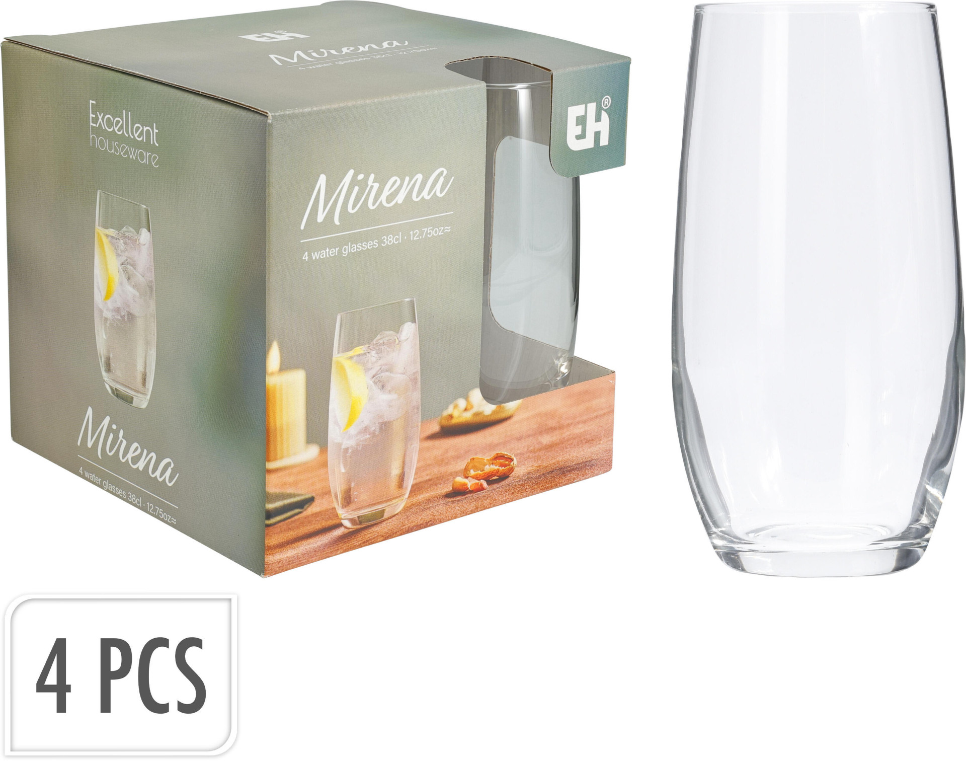 Highball Glas 360Ml 4 Pack - Koopman