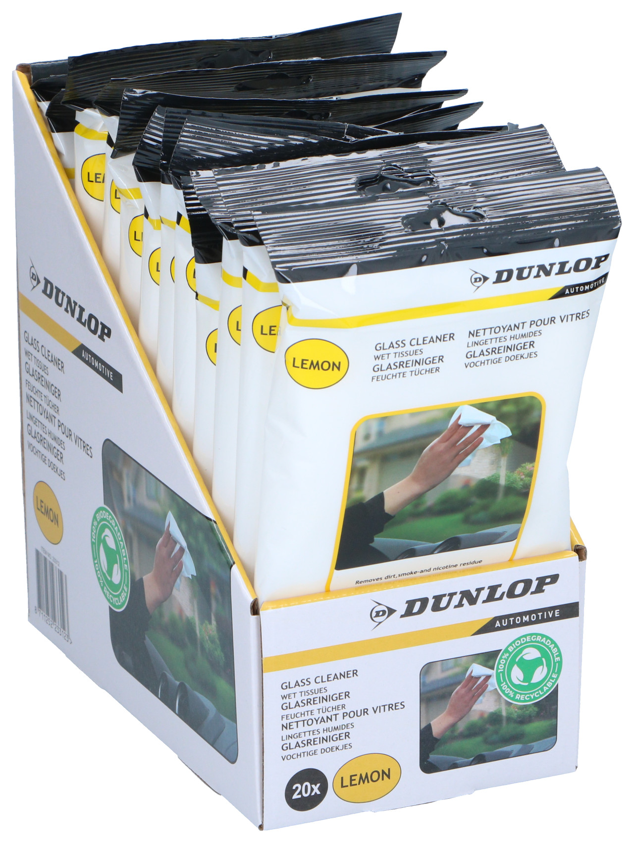 Dunlop Microvezeldoek 40x40 Cm - Gele Stofdoek Voor Auto Interieur