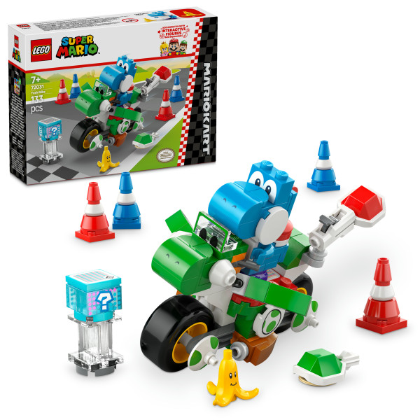 Lego® Super Mario™: Mario Kart™ – Yoshi Bike, Nintendo® Gåva För Barn, Äventyrslekset 72031 - (133 Delar)