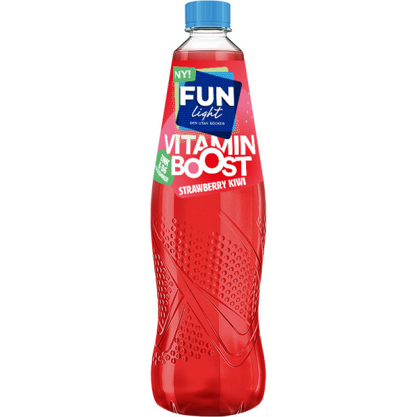 Fun Sortiment FUN LIGHT VITAMIN BOOST STRAWBERRY/KIWI 800ML - EKO:-
