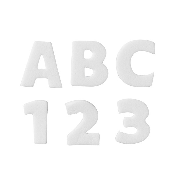 Foam Stickers Alfabet Vit PANDURO EKO