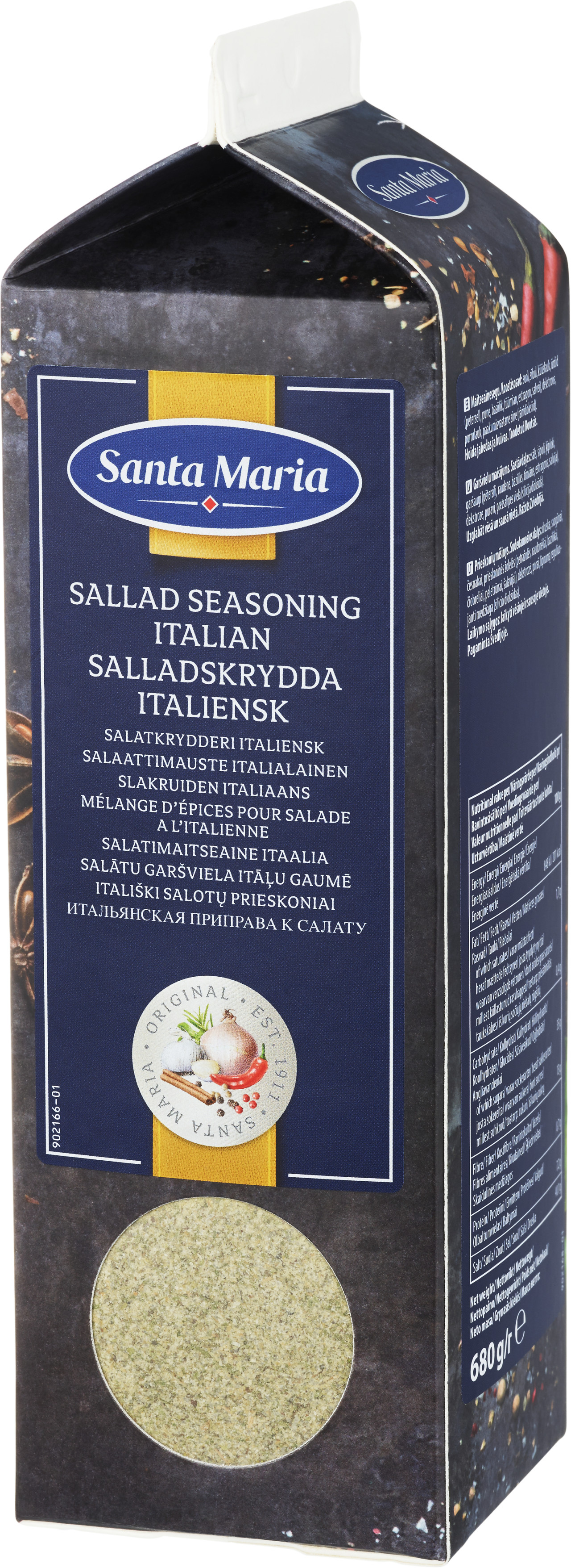 Salladskrydda Italiensk - SANTA MARIA 680G - EKO: