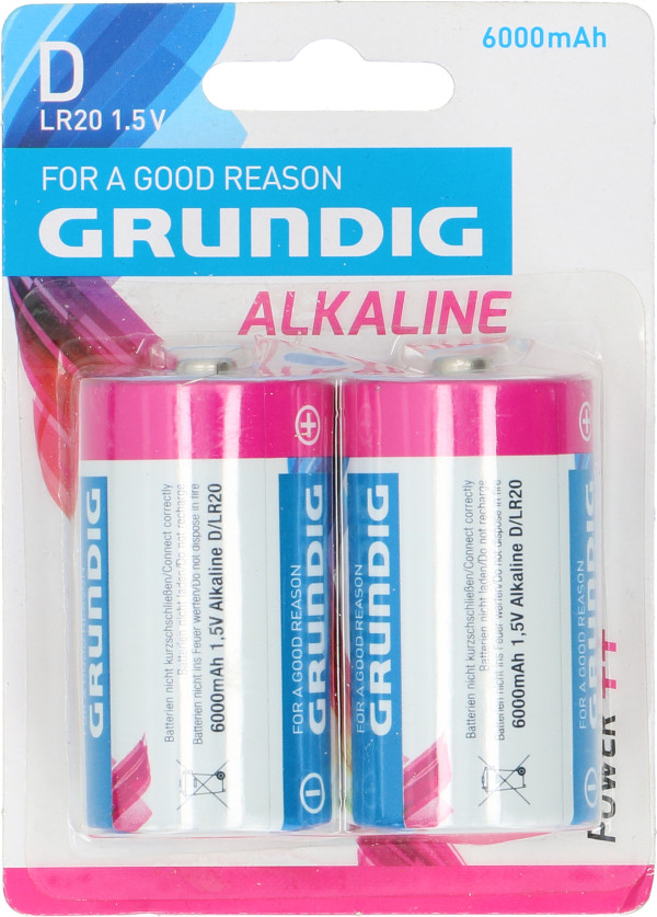 Batterier D/Lr20 2P GRUNDIG EKO