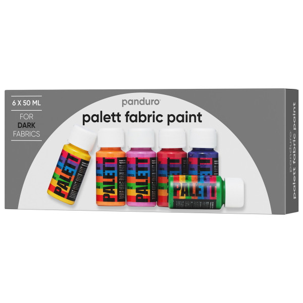 Palett 6X50 Ml Mörka Tyger - Panduro